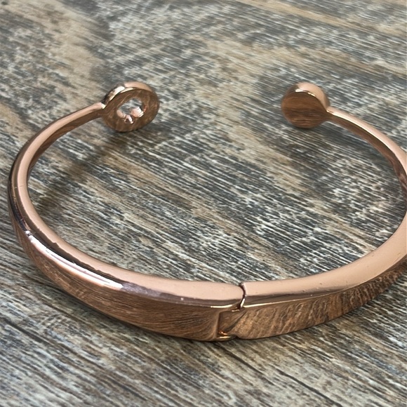 Kate Spade New York SPOT THE SPADE Rose Gold Hinged Bracelet - Picture 5 of 6